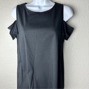 Lafayette 148 New York Black Cold Shoulder t-shirt large